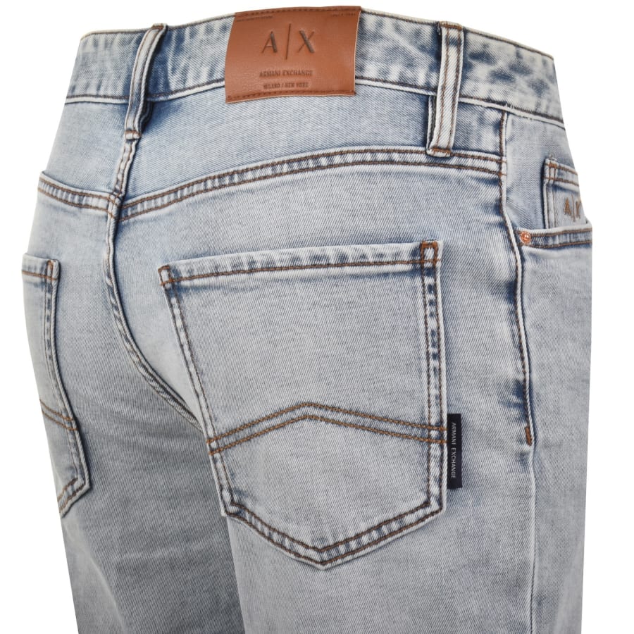 Image number 4 for Armani Exchange J14 Slim Fit Jeans Blue