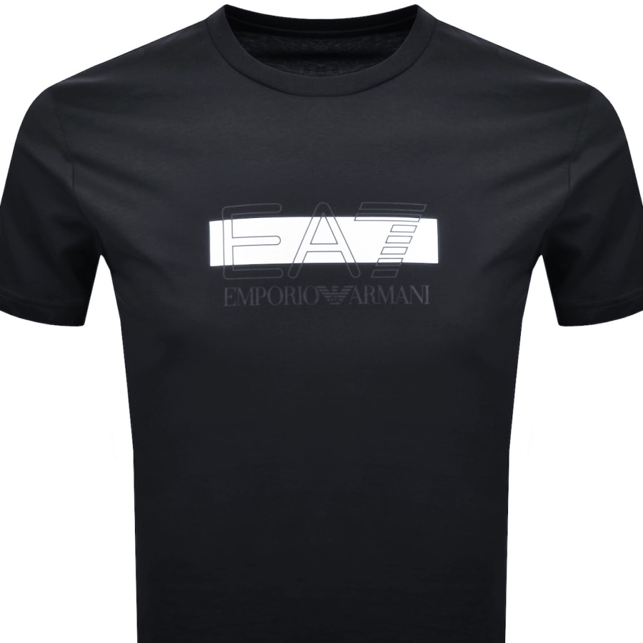 Image number 2 for EA7 Emporio Armani Logo T Shirt Navy