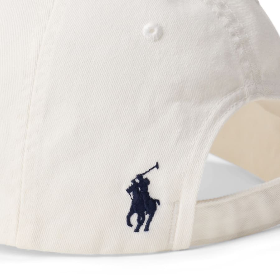 Image number 4 for Ralph Lauren Woven Baseball Cap White