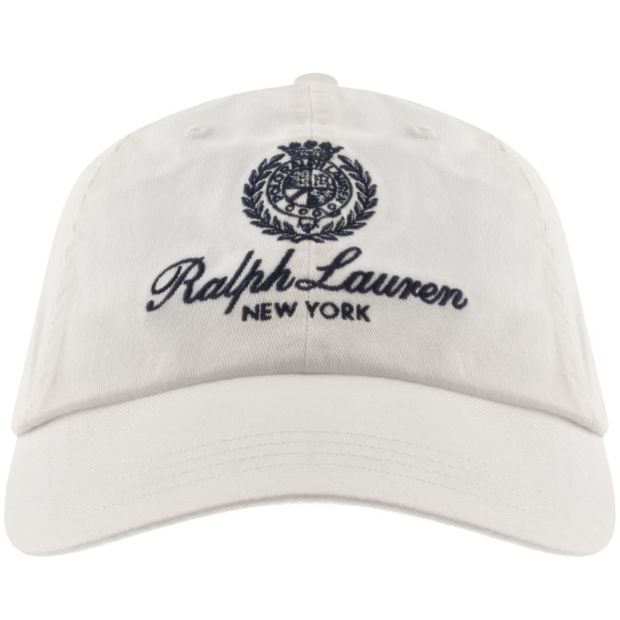 Image number 1 for Ralph Lauren Woven Baseball Cap White