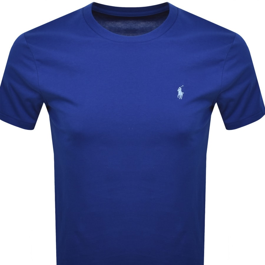 Image number 2 for Ralph Lauren Short Sleeve Slim Fit T Shirt Blue
