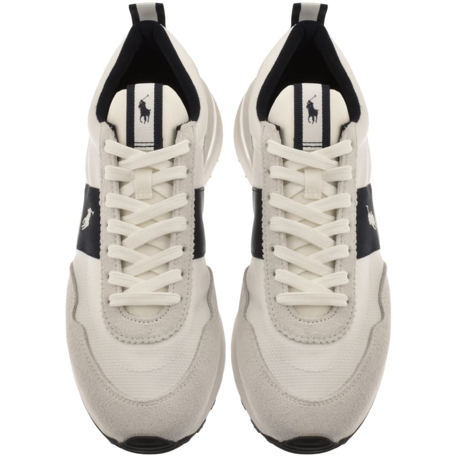 Image number 3 for Ralph Lauren TRN 89 Rib Trainers White