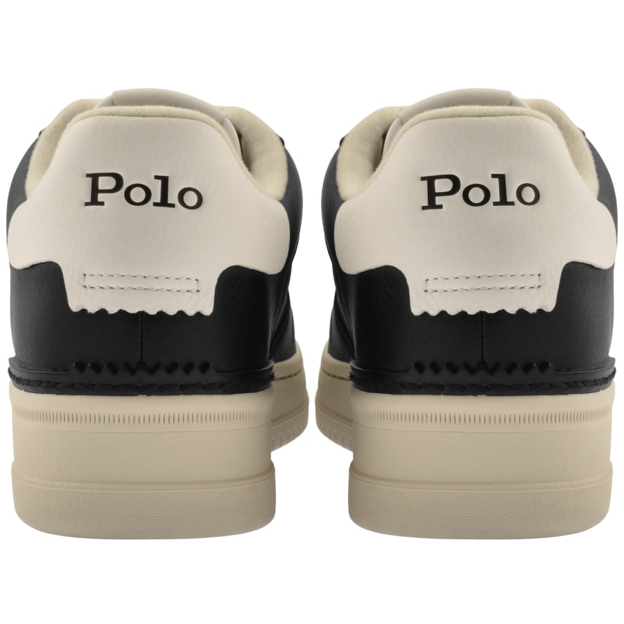 Image number 2 for Ralph Lauren Masters Trainers Black