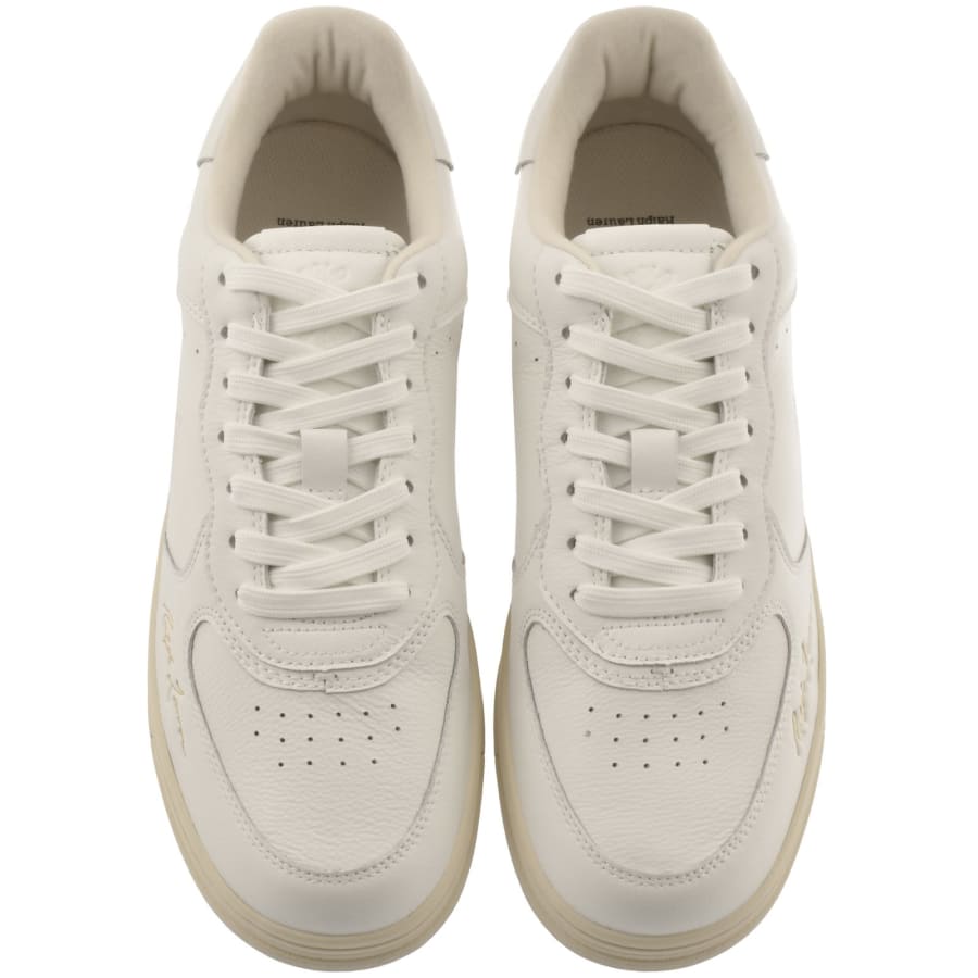 Image number 3 for Ralph Lauren Masters Trainers White