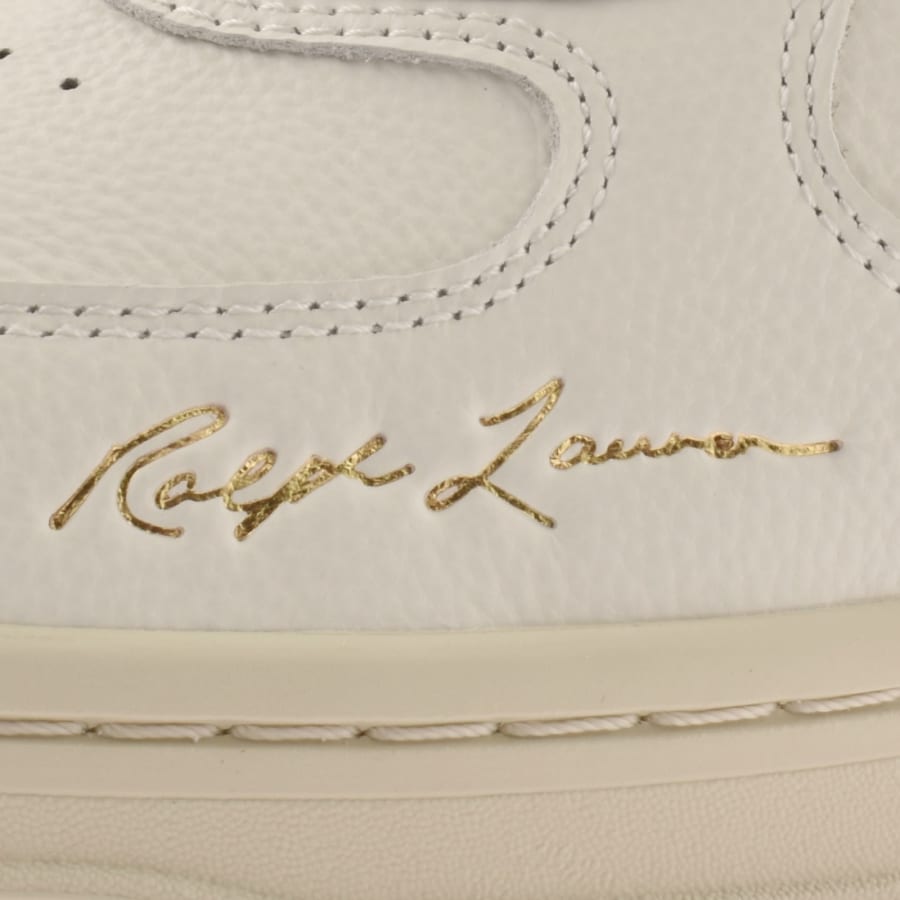Image number 4 for Ralph Lauren Masters Trainers White