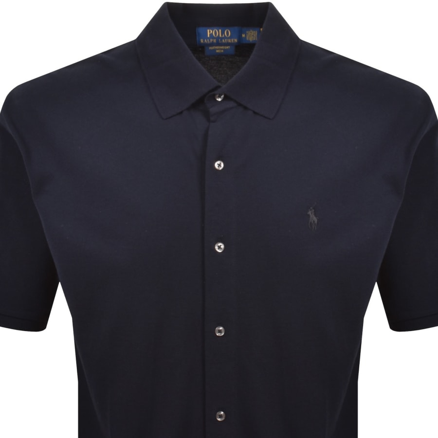 Image number 2 for Ralph Lauren Short Sleeve Sport Shirt Navy