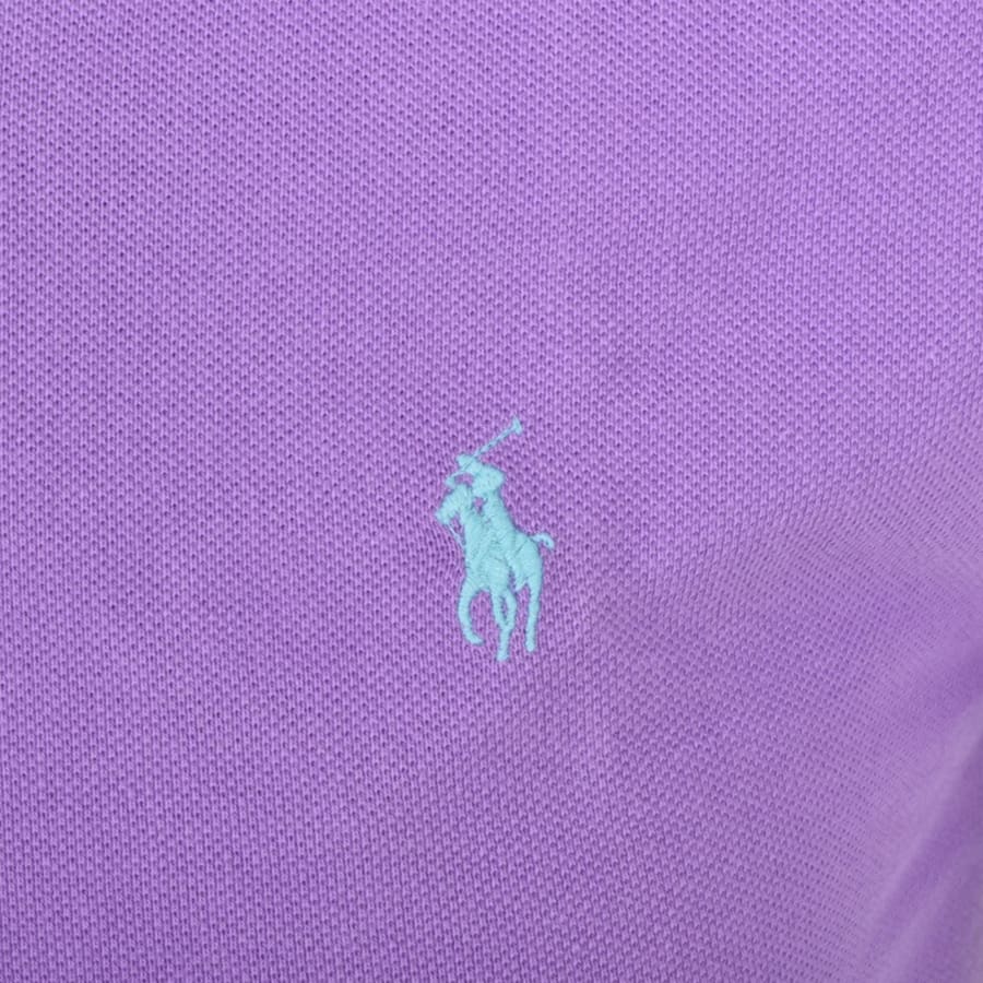 Image number 3 for Ralph Lauren Slim Fit Polo T Shirt Purple