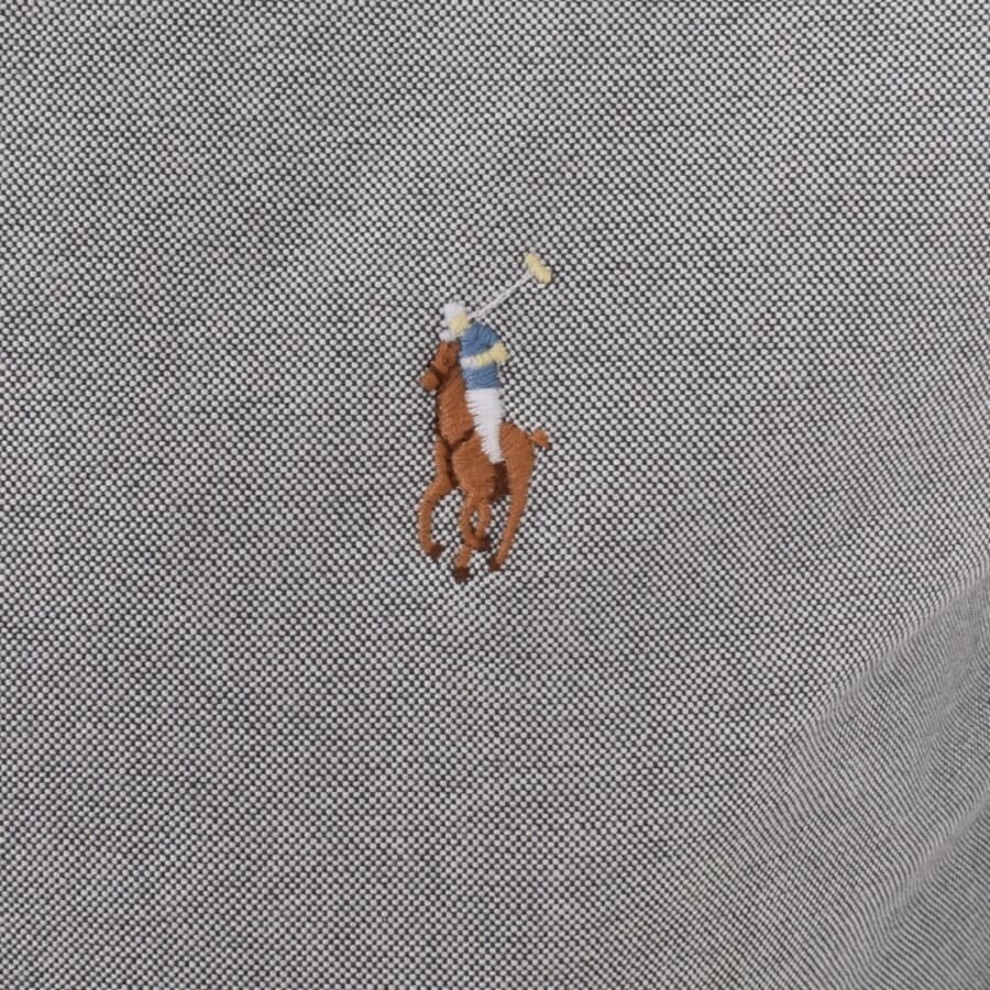 Image number 3 for Ralph Lauren Oxford Long Sleeved Shirt Grey