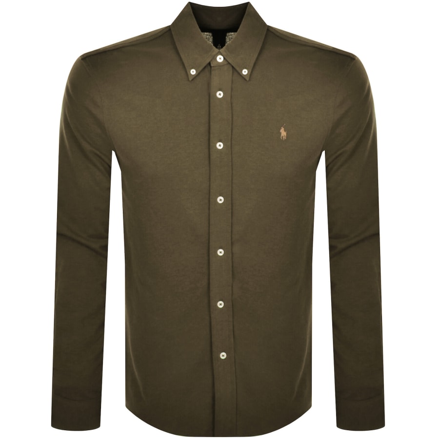 Image number 1 for Ralph Lauren Featherweight Mesh Shirt Green