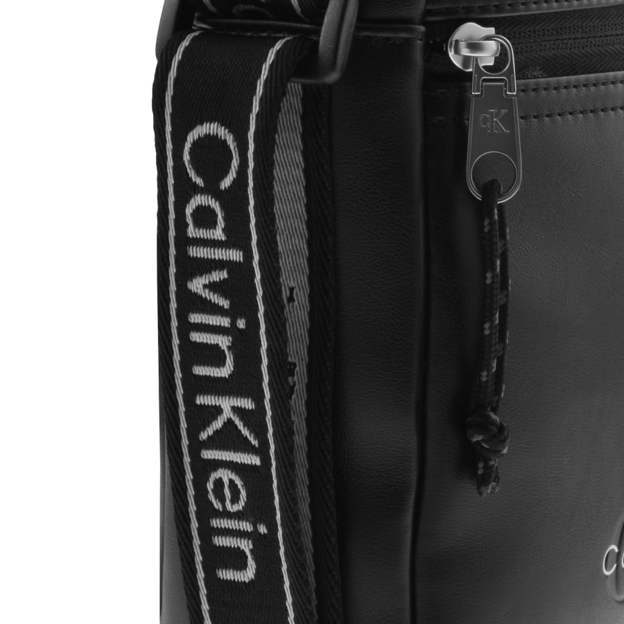 Image number 5 for Calvin Klein Webbing Reporter Bag Black
