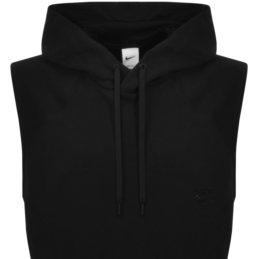 Image number 2 for Nike Dri FIT Sleeveless Training Hoodie Black