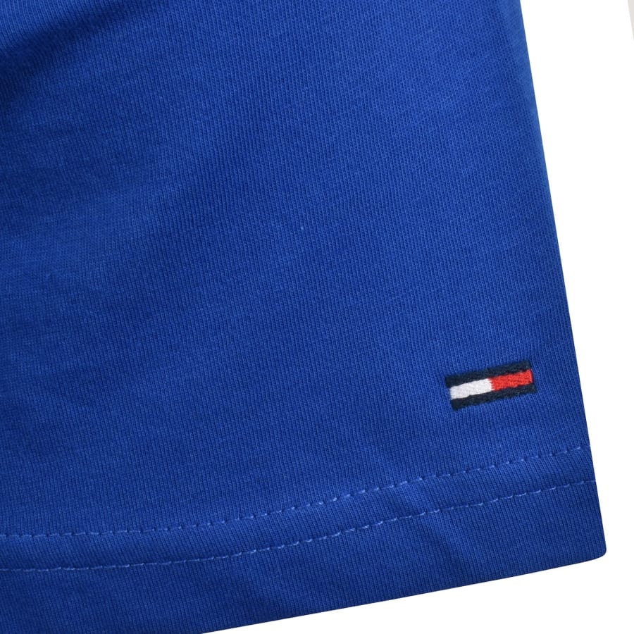 Image number 4 for Tommy Jeans Sign Chest T Shirt Blue