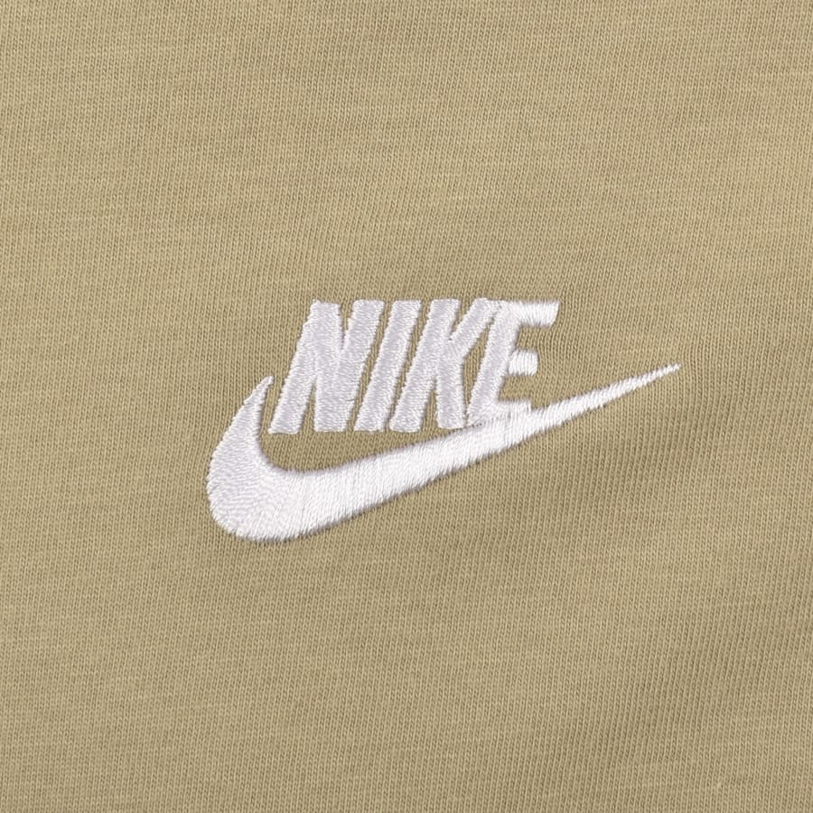 Image number 3 for Nike Crew Neck Club T Shirt Beige