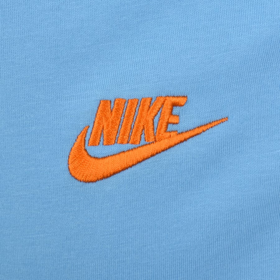 Image number 3 for Nike Sportswear Club T Shirt Light Blue