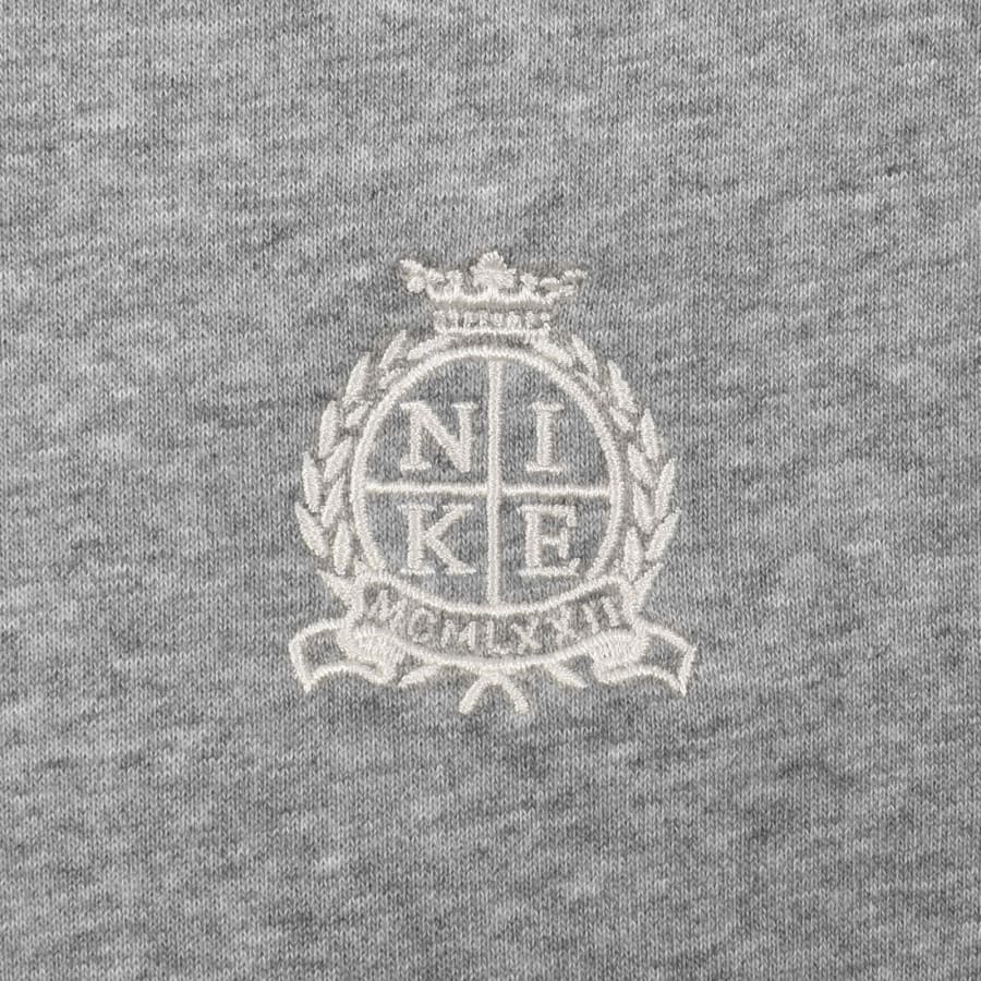 Image number 3 for Nike Club French Terry Hoodie Grey