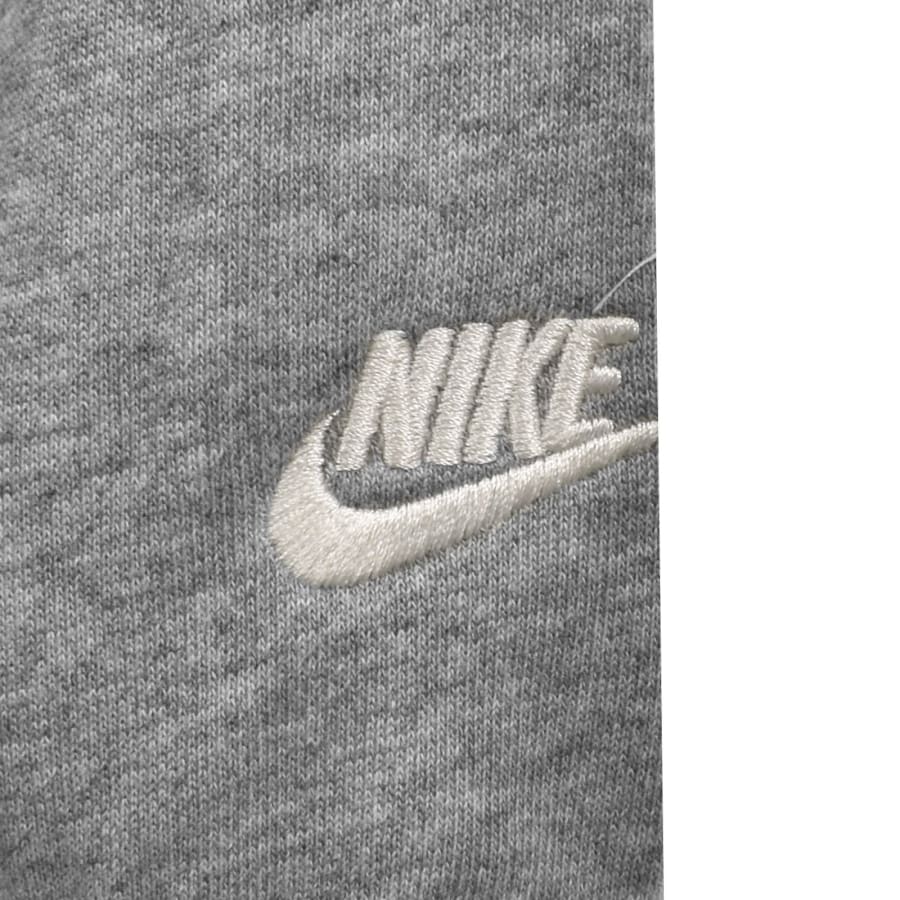 Image number 4 for Nike Club French Terry Hoodie Grey