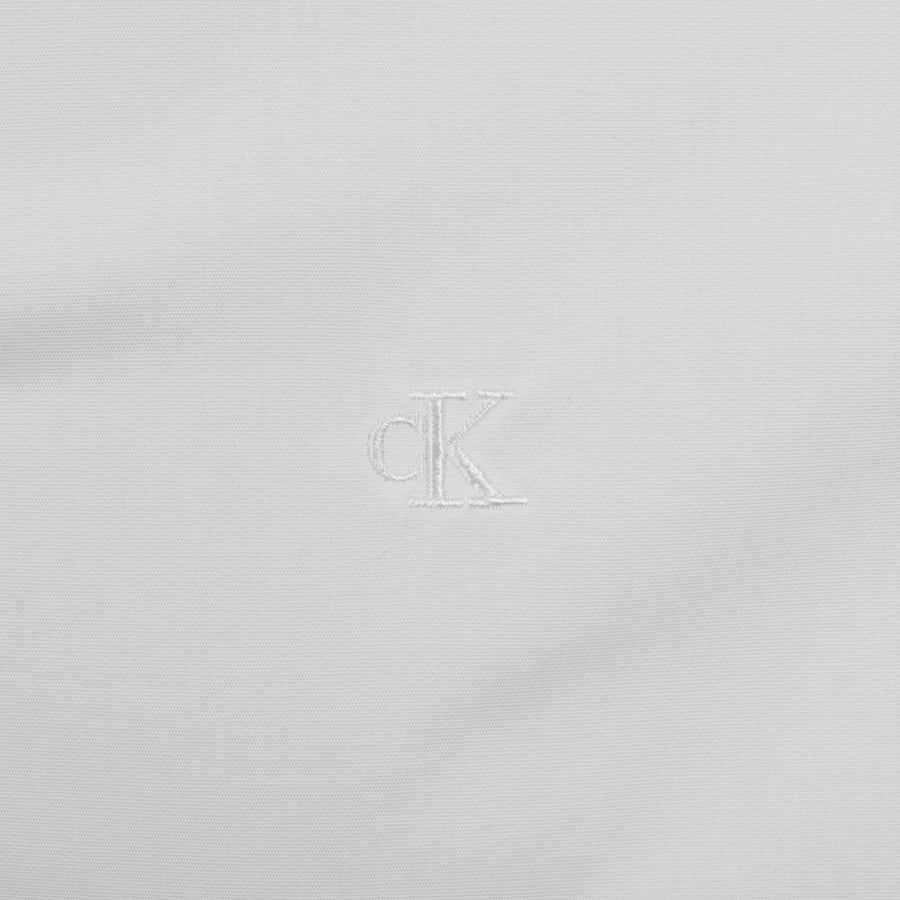 Image number 3 for Calvin Klein Slim Fit Solid Shirt White
