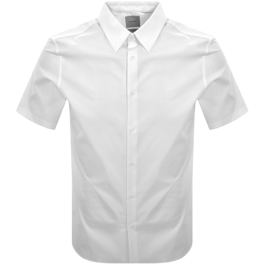 Image number 1 for Calvin Klein Slim Fit Solid Shirt White