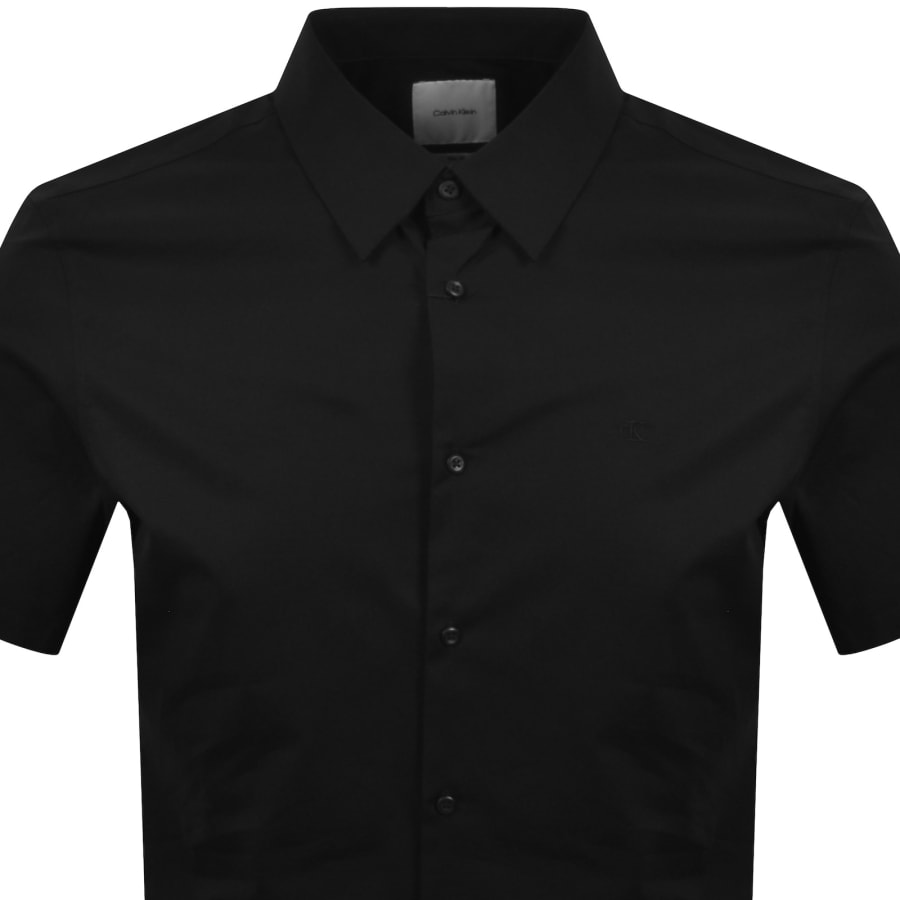 Image number 2 for Calvin Klein Slim Fit Solid Shirt Black