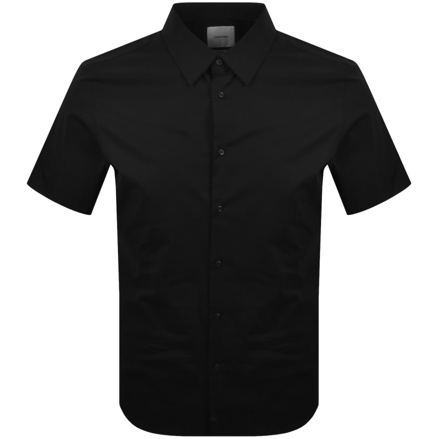 Image number 1 for Calvin Klein Slim Fit Solid Shirt Black