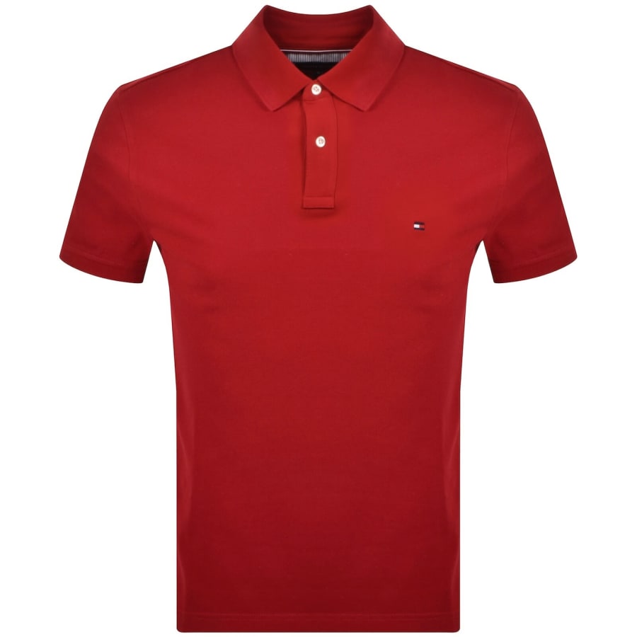Image number 1 for Tommy Hilfiger Short Sleeved Polo Red
