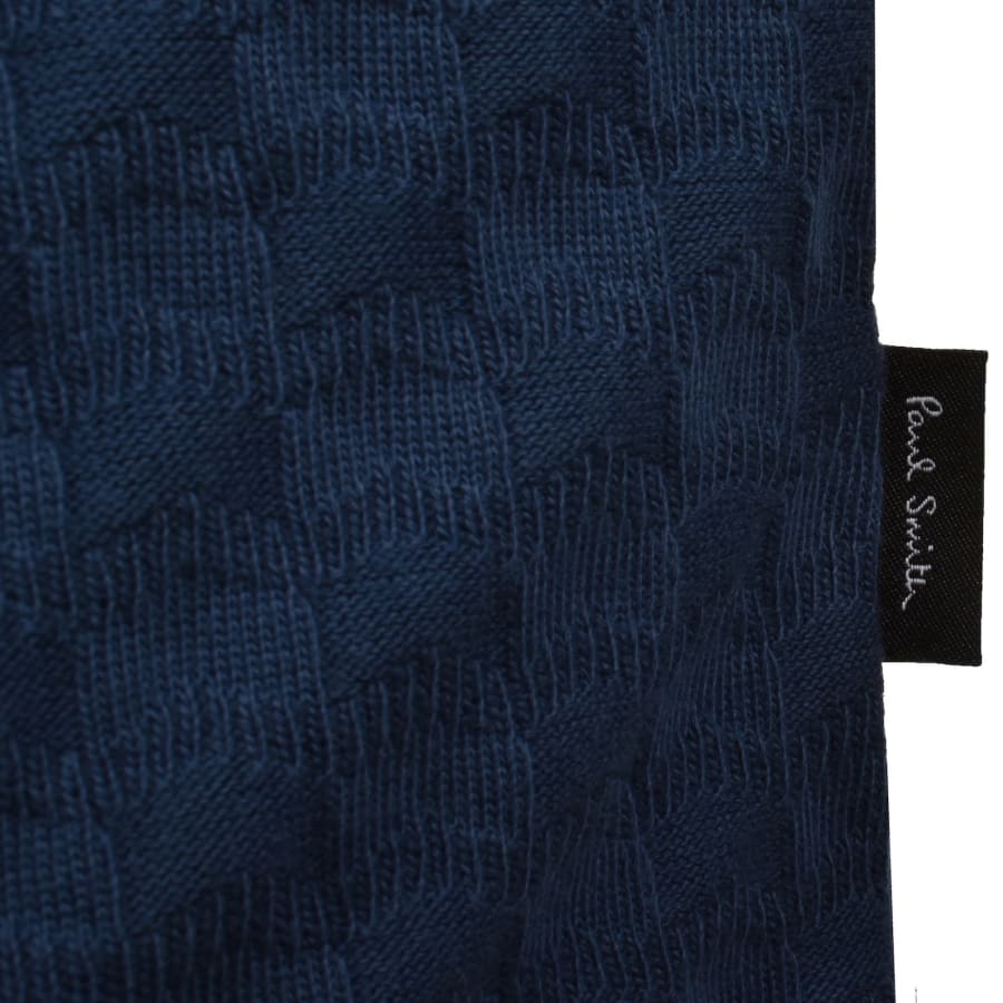 Image number 3 for Paul Smith Zebra Zip Polo T Shirt Blue