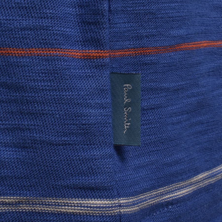 Image number 3 for Paul Smith Striped Regular Fit T Shirt Blue