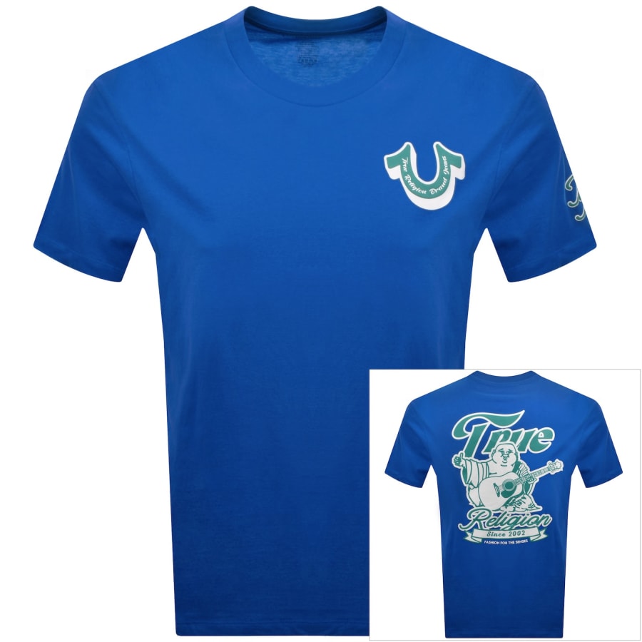 Image number 1 for True Religion Super Logo T Shirt Blue