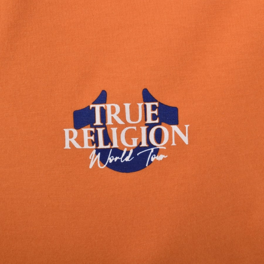 Image number 3 for True Religion World Tour T Shirt Orange