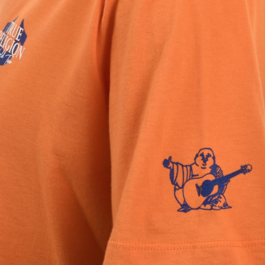 Image number 4 for True Religion World Tour T Shirt Orange