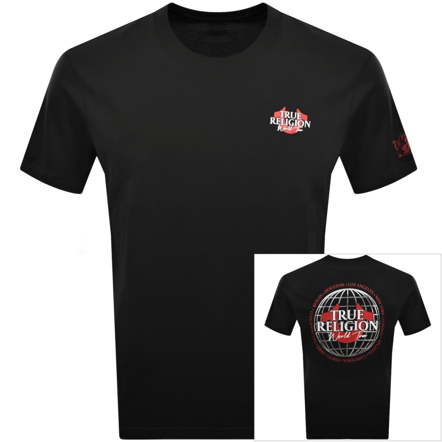 Image number 1 for True Religion World Tour T Shirt Jet Black
