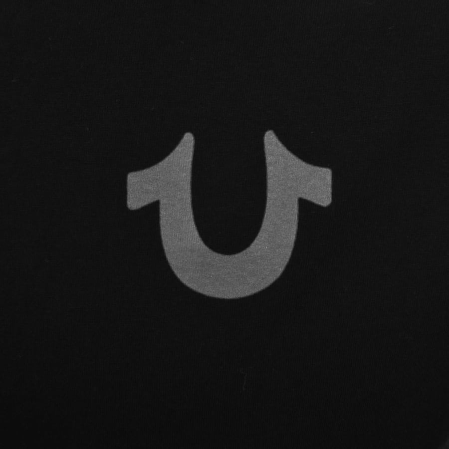 Image number 4 for True Religion Rectangular Logo T Shirt Jet Black
