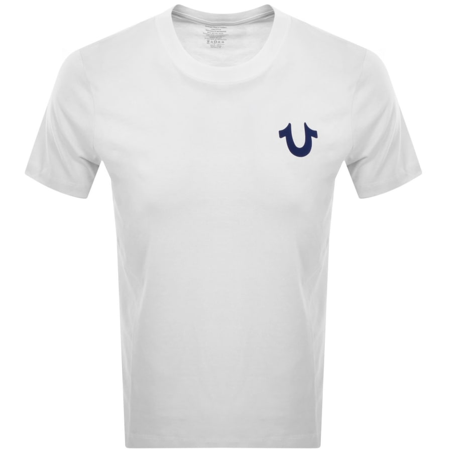 Image number 2 for True Religion Rectangular Logo T Shirt White