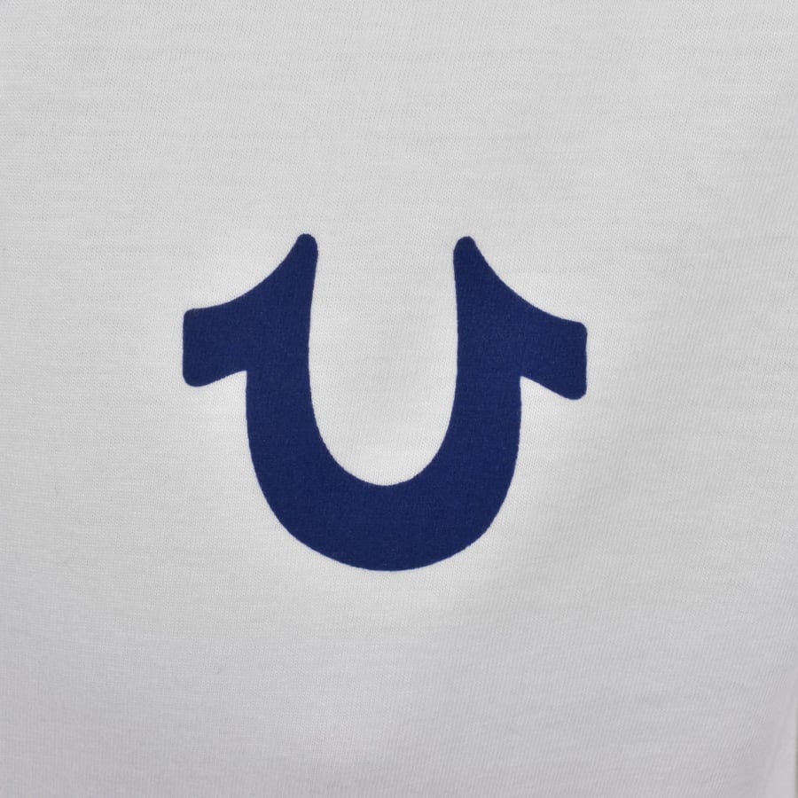 Image number 4 for True Religion Rectangular Logo T Shirt White