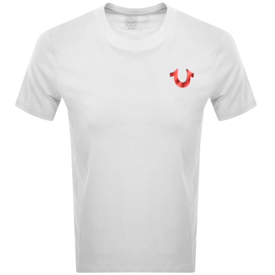 Image number 2 for True Religion Marker Script Buddha T Shirt White