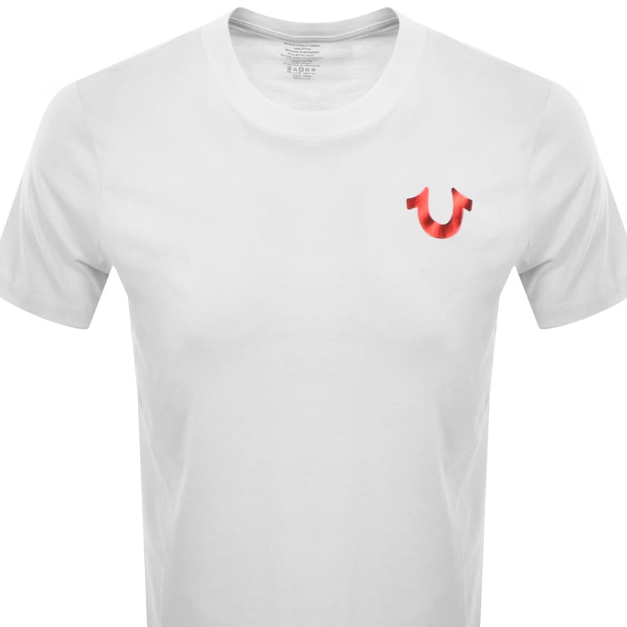 Image number 3 for True Religion Marker Script Buddha T Shirt White