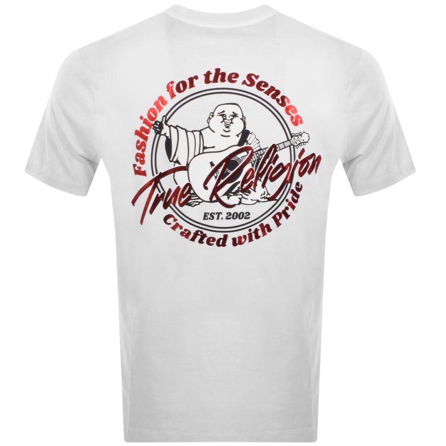 Image number 5 for True Religion Marker Script Buddha T Shirt White