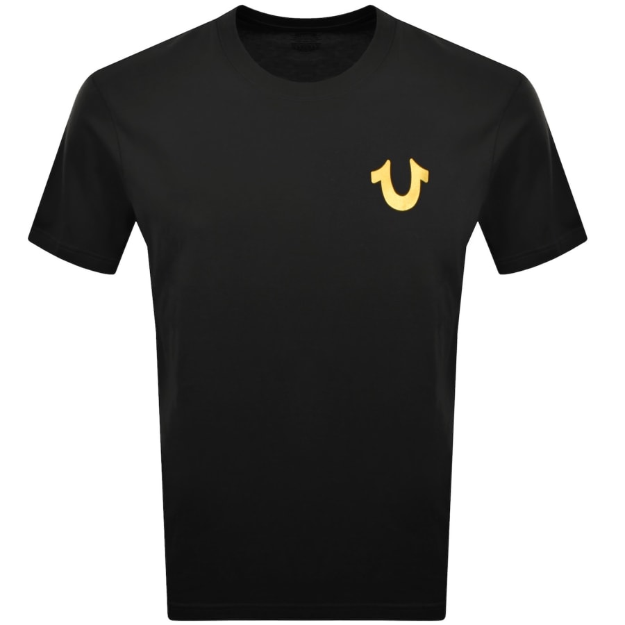 Image number 2 for True Religion Marker Script Buddha T Shirt Black