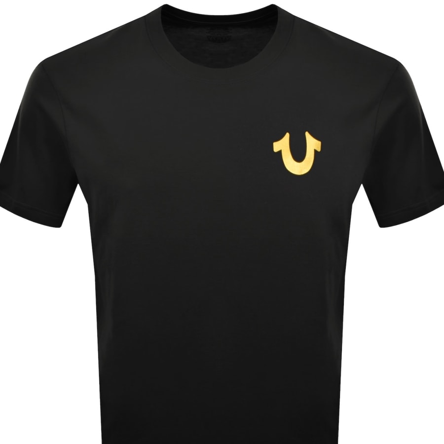 Image number 3 for True Religion Marker Script Buddha T Shirt Black