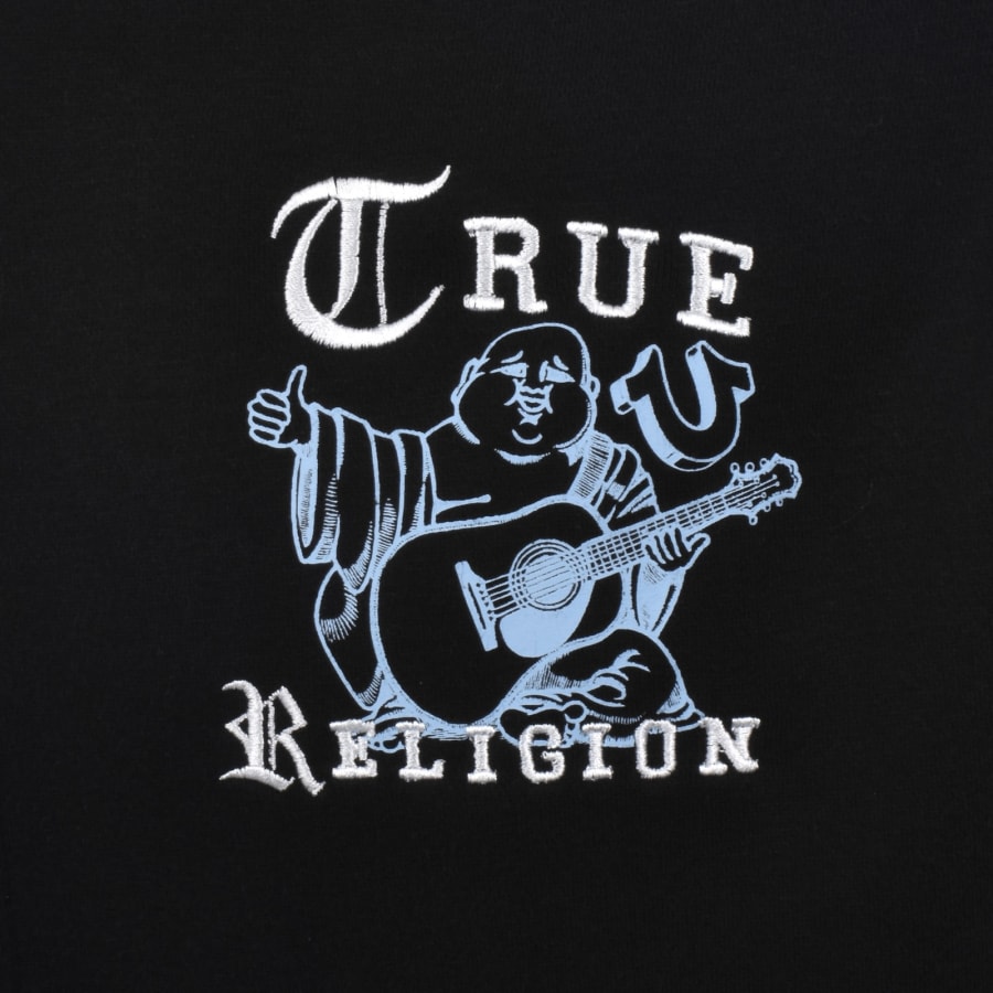 Image number 4 for True Religion Logo Zip Hoodie Black