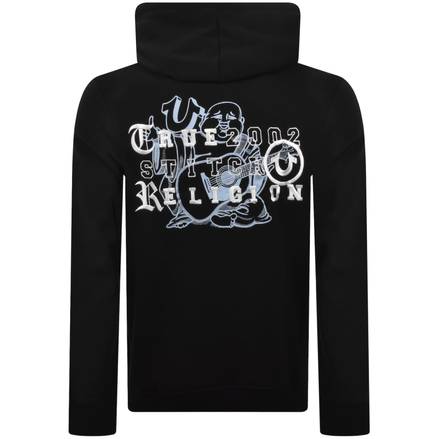 Image number 5 for True Religion Logo Zip Hoodie Black