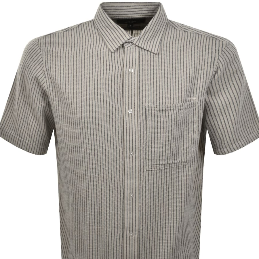 Image number 2 for G-Star Pocket Short Sleeve Shirt Beige