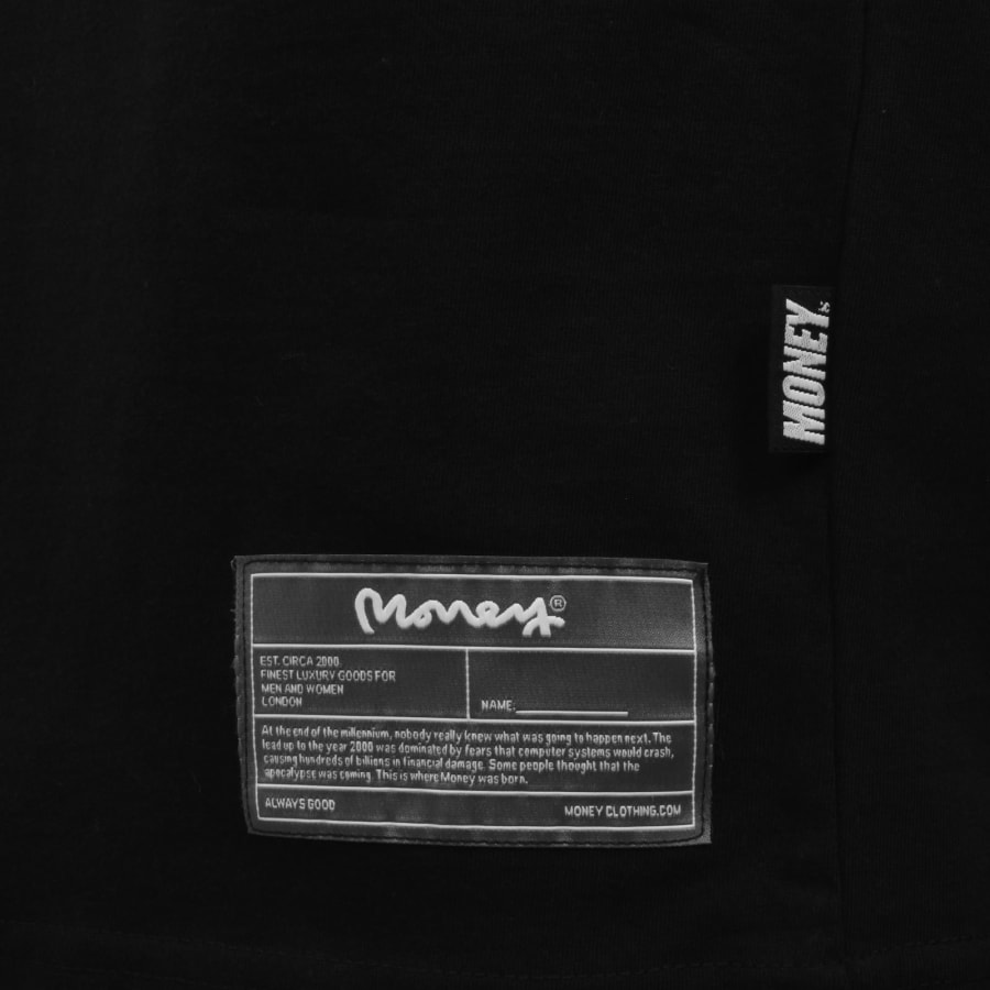 Image number 4 for Money Sig Puff T Shirt Black