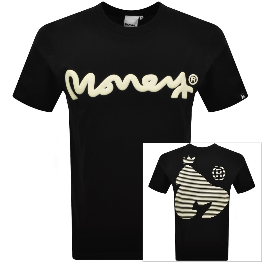 Image number 1 for Money Sig Puff T Shirt Black