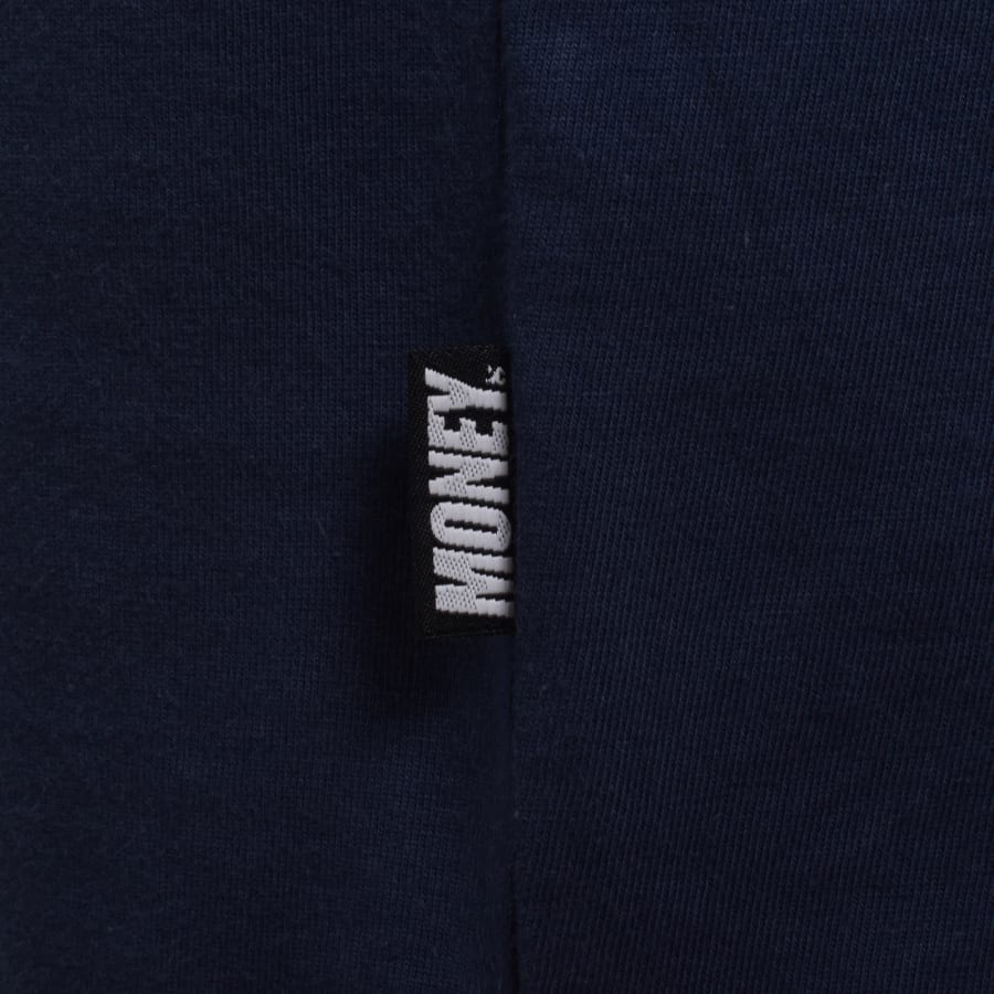 Image number 4 for Money Laurel Sig Box T Shirt Navy