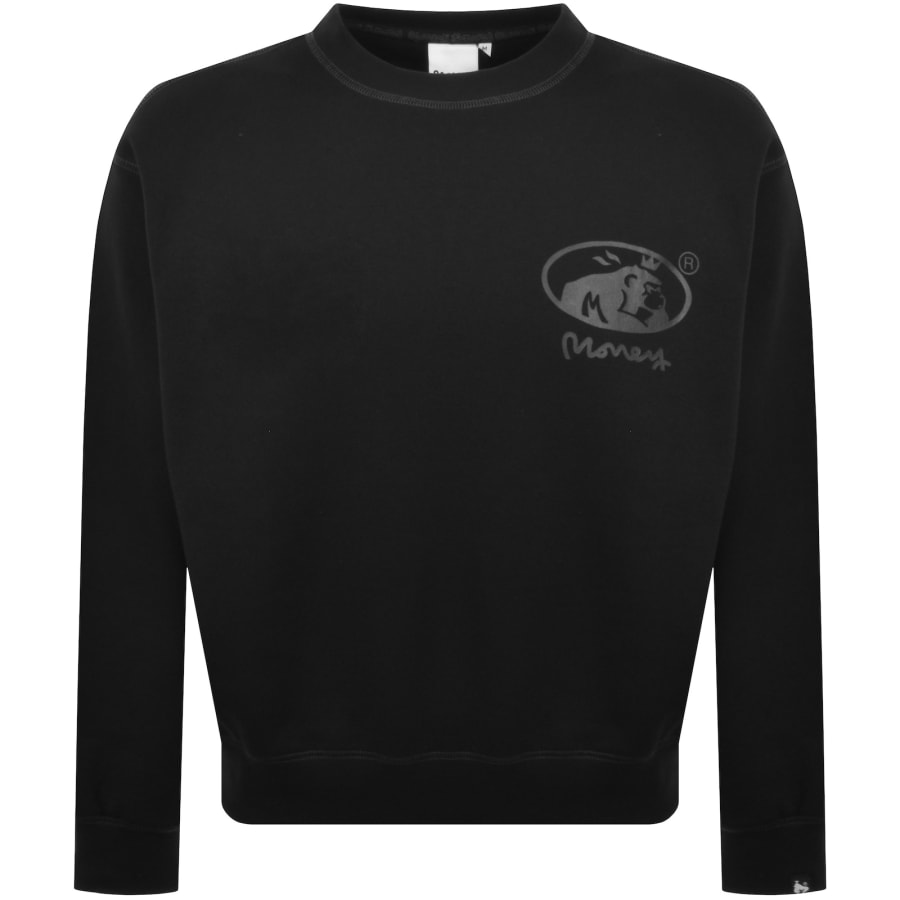 Image number 2 for Money Ape Crew Sweatshirt Black