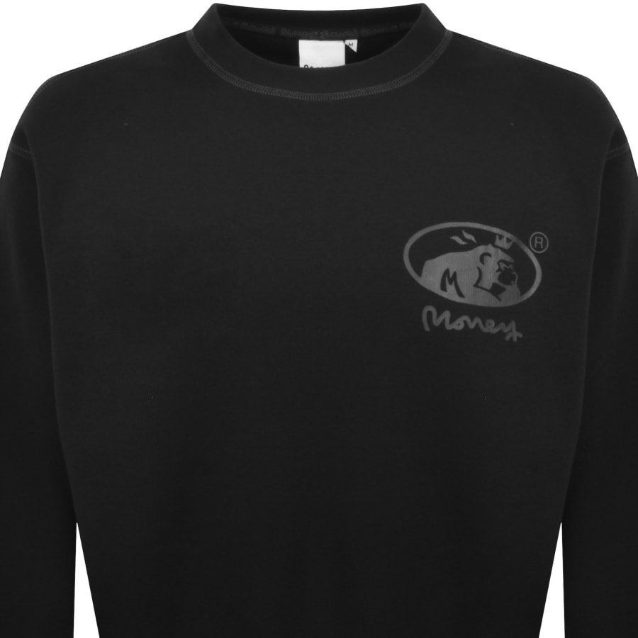 Image number 3 for Money Ape Crew Sweatshirt Black