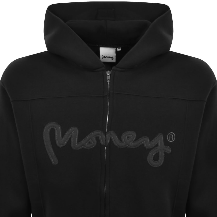 Image number 3 for Money Sig Ape Zip Hoodie Black