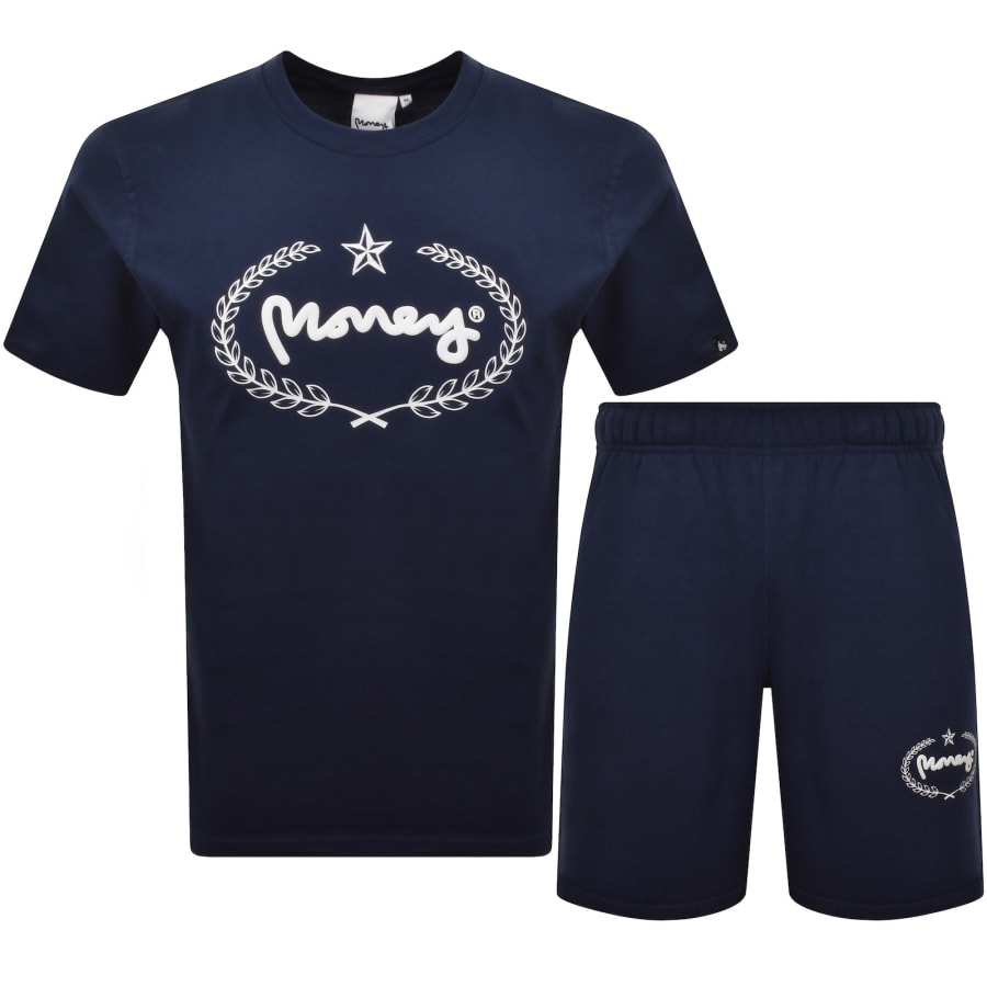 Image number 1 for Money Laurel Sig Twin Set Navy