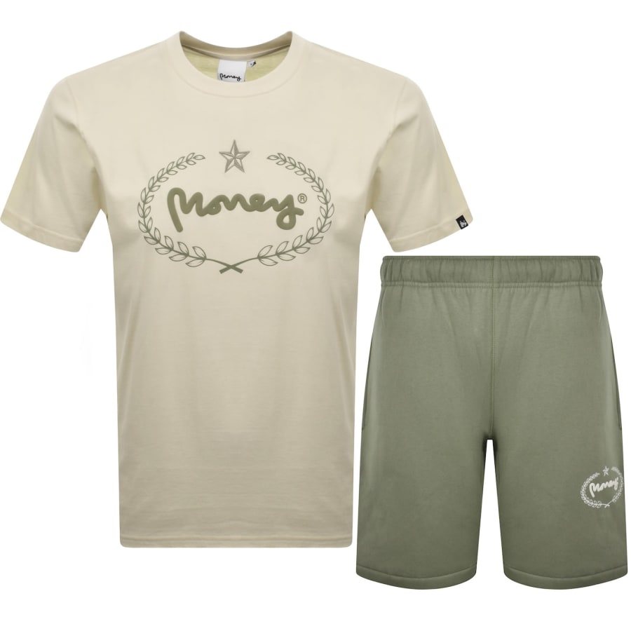 Image number 1 for Money Laurel Sig Twin Set Khaki